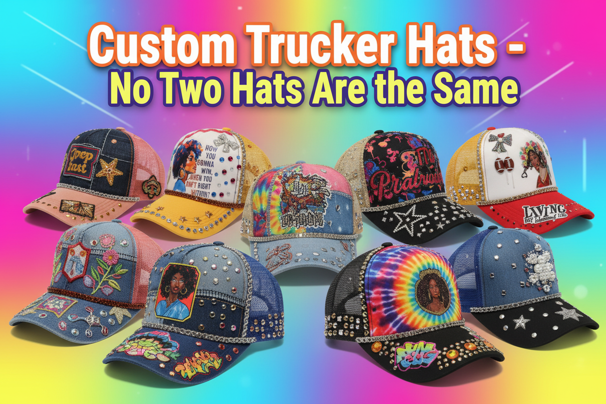 Handmade Custom Trucker Hat – One-of-One Design