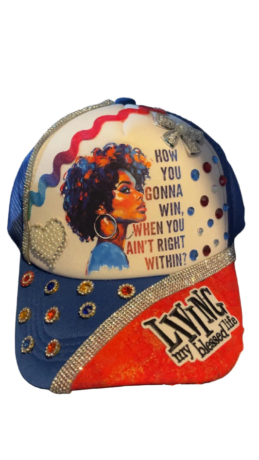 Right Within – Custom Embellished Trucker Hat