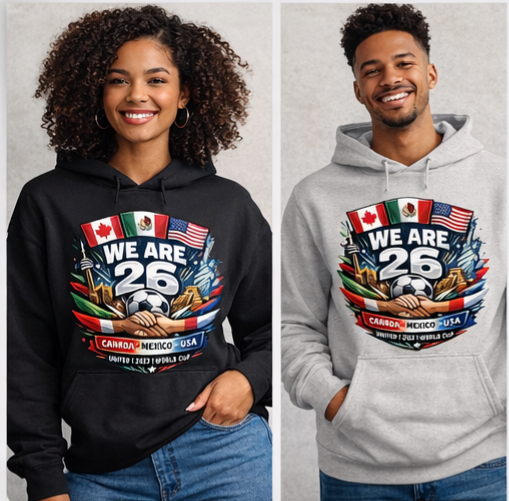 We Are 26 World Cup Unity T-Shirt Design